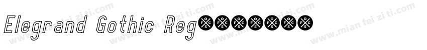 Elegrand Gothic Regu字体转换